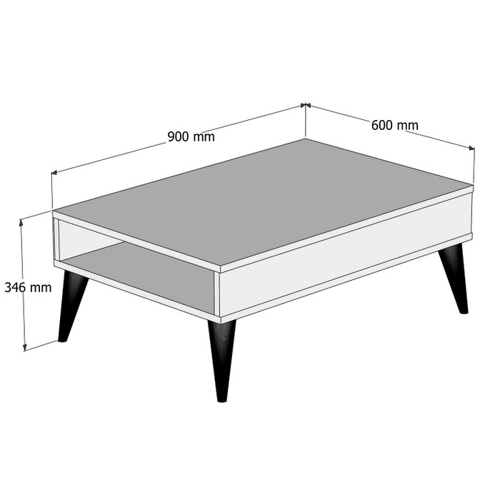 Hanah Home Mesa de centro Best - Oak